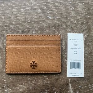 Tory Burch Emerson slim card case NEW WITH TAGS!!